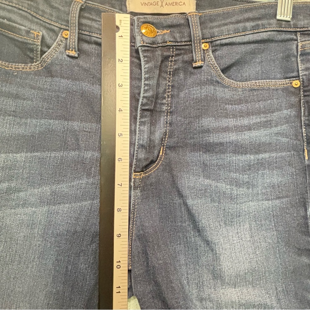 Vintage America Women’s Blue Skinny Jeans Classic Fit Size 8 - Picture 8 of 8